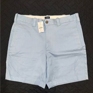 J Crew Factory 7 Inch Chino Inseam Size 31 Light Blue NWT